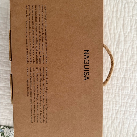 NAGUISA SZ 40 Black and White Striped Espadrille Flats with ankle ties - Picture 6 of 7